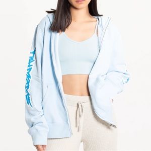 Shadow Hill light blue zip up hoodie